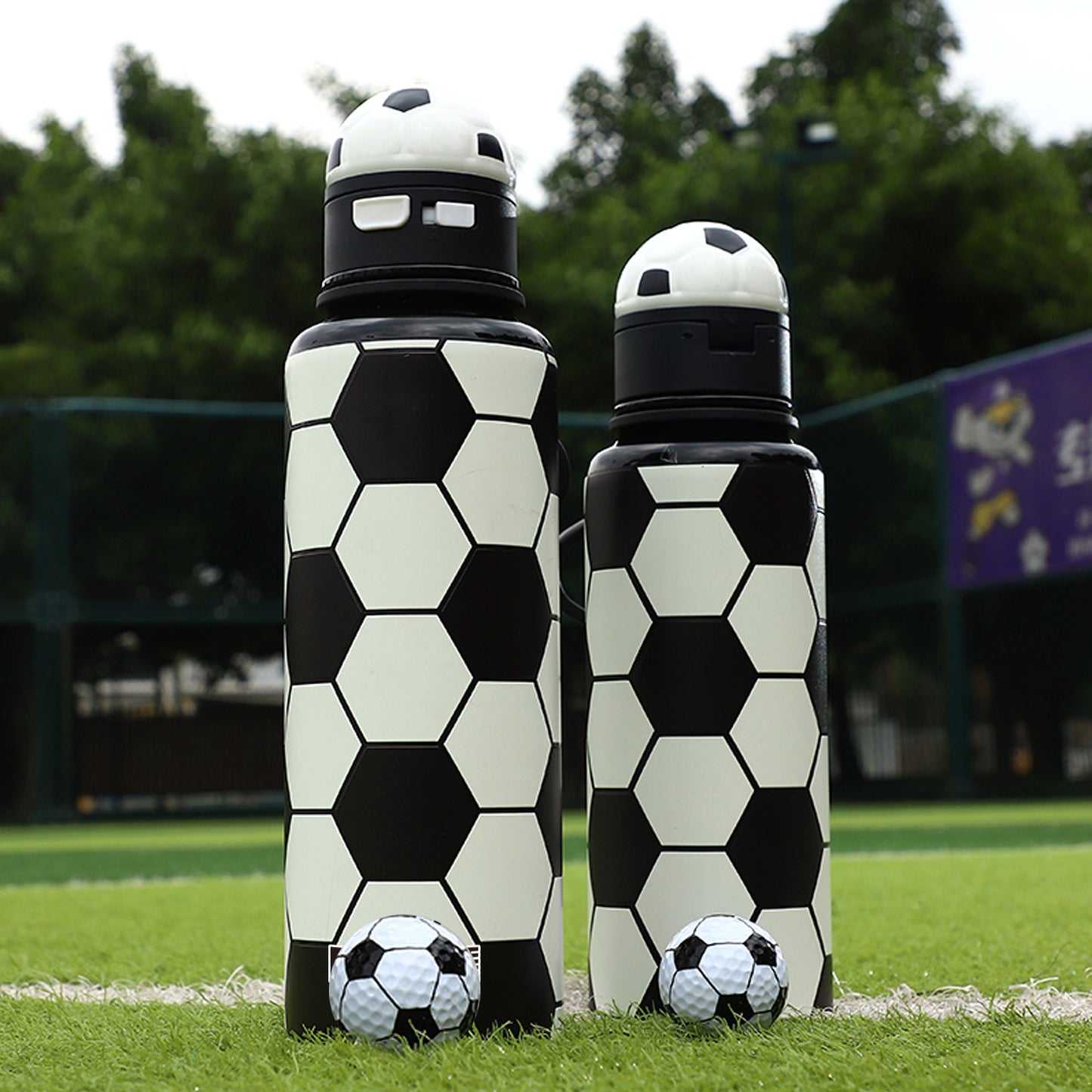 Exlusive Hydrate Soccer Water Thermo Bottle With Straw And Strap For Soccer Lovers