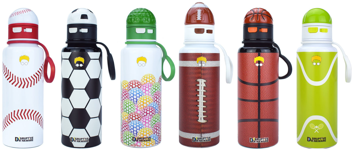 Exlusive Hydrate Soccer Water Thermo Bottle With Straw And Strap For Soccer Lovers