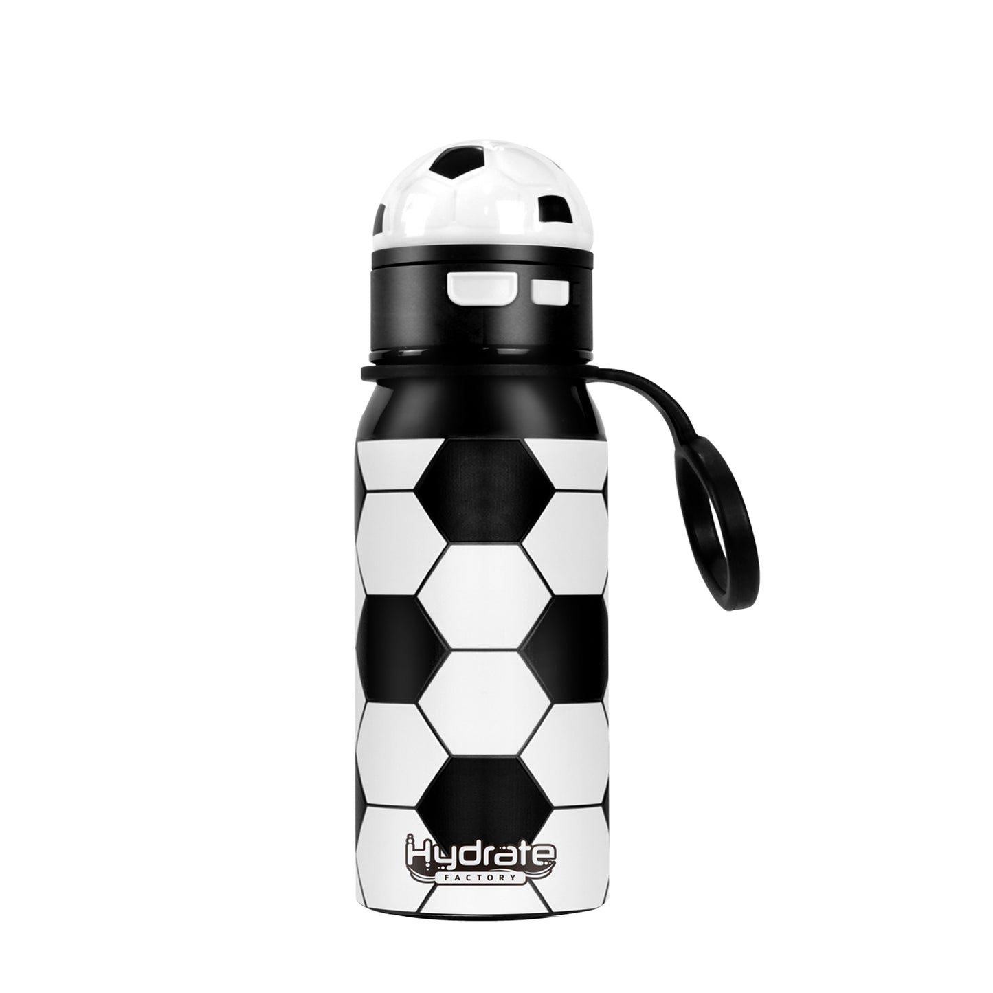 Exlusive Hydrate Soccer Water Thermo Bottle With Straw And Strap For Soccer Lovers